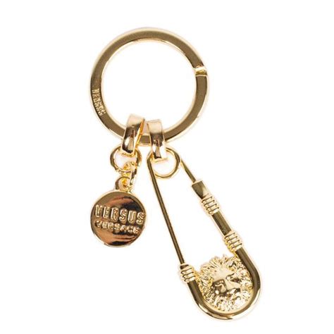 versace keychain for cheap|versace lion head keychain gold.